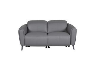 grey modular leather sofa issac