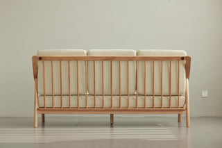 grey upholstered taro modern sofa