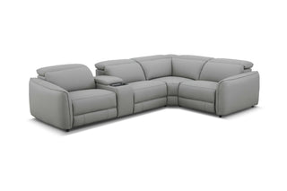 grey sectional sofa on a white background