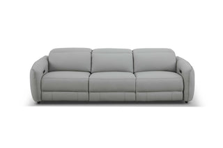 Grey sofa on a white background