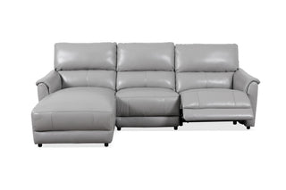 hailey l shape recliner sofa leather