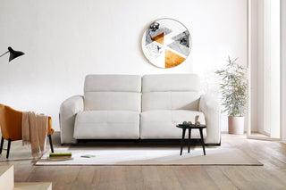 hanna white leather sofa