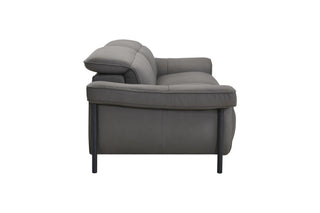 Gray sofa on a white background