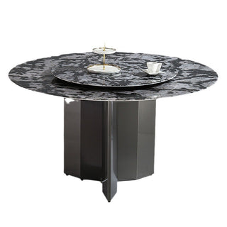 ismael circle dining table stone top