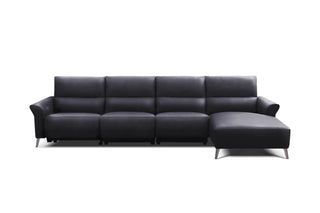 ivy electric recliner sofa leather l shape