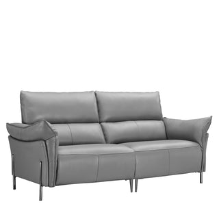 jaffa grey leather sofa