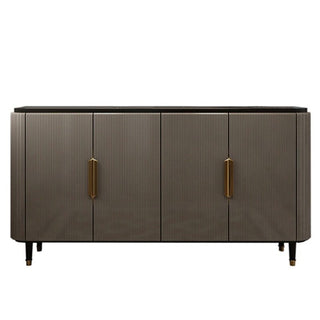 janu sideboard storage cabinet black sintered stone top