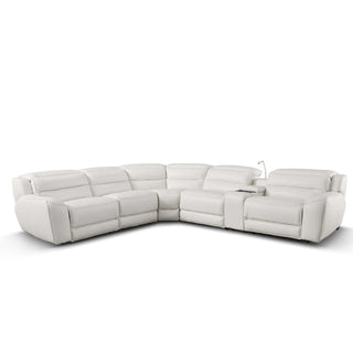 jasmine leather sectional recliner sofa