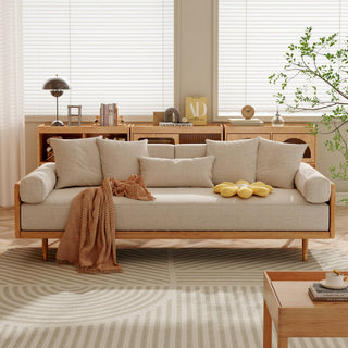 kim comfortable wooden sofa bed living room