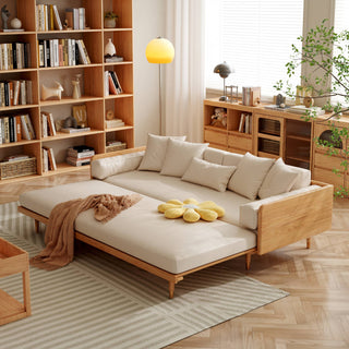 kim foldable wooden sofa bed living room