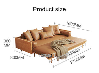 kim minimalist wooden sofa bed