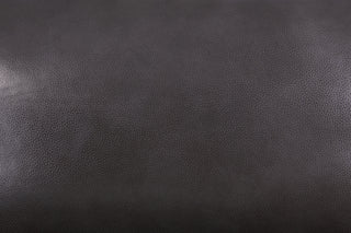kira black top grain leather sofa