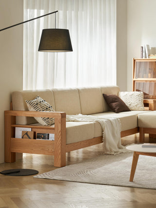 l shape wooden sofa oaky modular