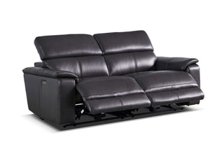 leather sofa recliner black dylan