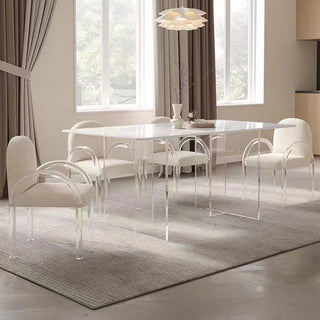 levitating look milo acrylic dining table