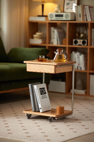 liv square side table adjustable placement
