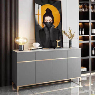 loren grey sideboard golden elements modern furniture