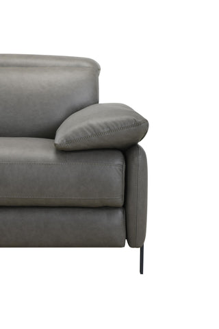 recliner sofa armrest close up