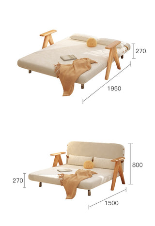 lounge sofa bed siro compact folded position