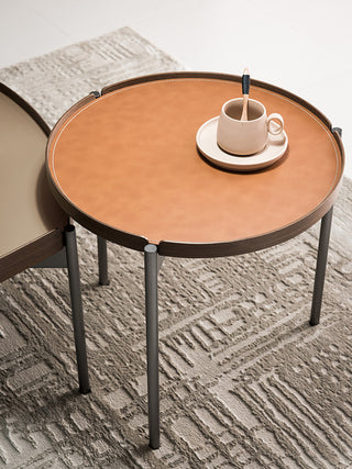 lucca leather coffee table coffee time