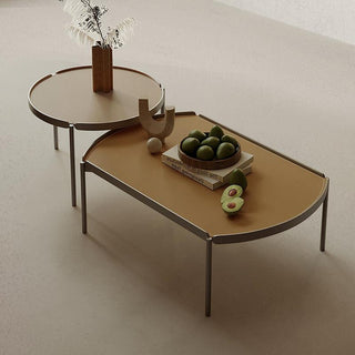 lucca leather coffee table modern look