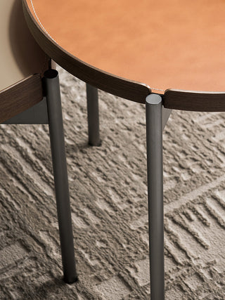 lucca leather coffee table unique design