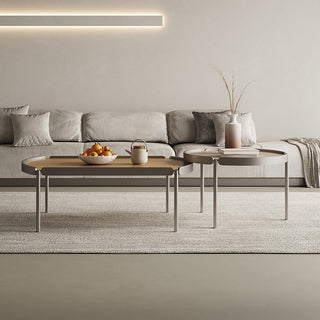 lucca leather coffee table