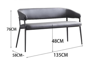 lucia dining bench dimension