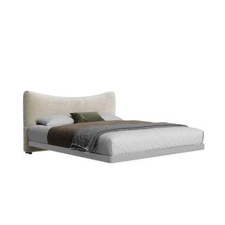 luisa floating platform bed airy bedroom decor