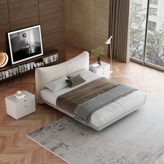 luisa floating platform bed sleek design varied sizes