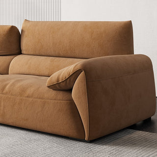 luma adjustable headrest fabric couch