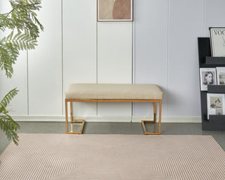 lupine white dining bench