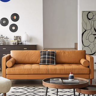 luxo brown fabric sofa