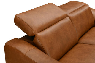 luxurious abby electric recliner sofa top grain leather living room