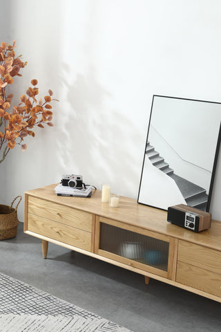 luxury alessio tv cabinet wooden oak craftsmanship