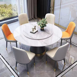 luxury martin round dining table sintered stone