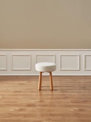 luxury riley white dressing table stool