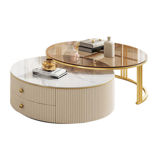 luxury round coffee table shirley