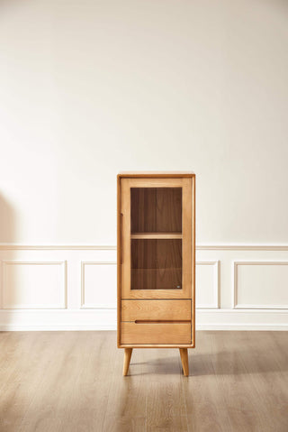 luxury salamanca oak wood side cabinet