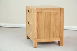 luxury venet wooden oak nightstand