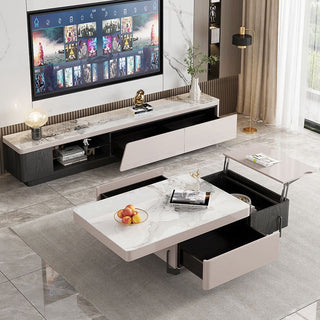 mallo lift coffee table sintered stone tv console