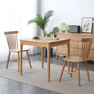 marcello dining table 4 seater oak wood compact