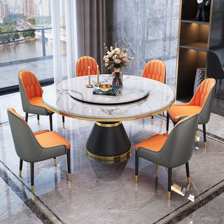 martin round sintered stone dining table