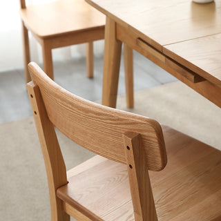 matteo oak dining chair pure oak wood