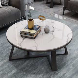 milan round coffee table modern design