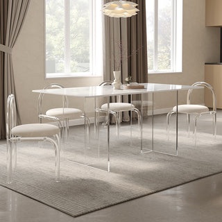 milo acrylic dining table