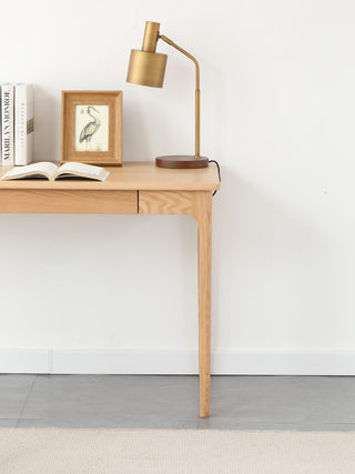 minimalist paolo oak study table for home office