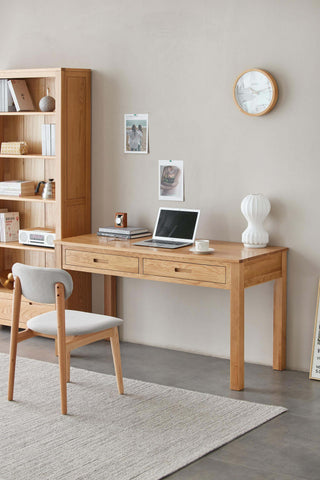 minimalist zamor study desk with shelves