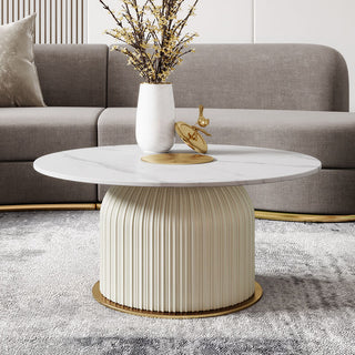 mira marble top coffee table