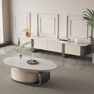 moda marble look coffee table